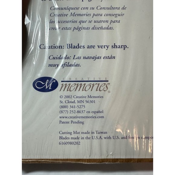 Creative Memories Cutting Mat 12.5" x 10.5" NO BLADES Still Sealed New Old Stock - Picture 3 of 7
